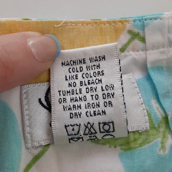 Lilly Pulitzer Lenore Skirt Citron Lemon Lattice Skort Girl 8 Vintage 90s Preppy - Picture 9 of 12